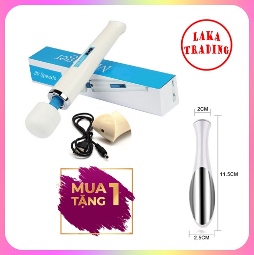 Đũa Massage HV280 30 Cấp Độ Magic Wand Pin Sạc - Magic Wand Rechargeable Massager With 10 Vibration Patterns Powerful Speeds - Thoải Mái Dễ Chịu Khắp Toàn Thân Body