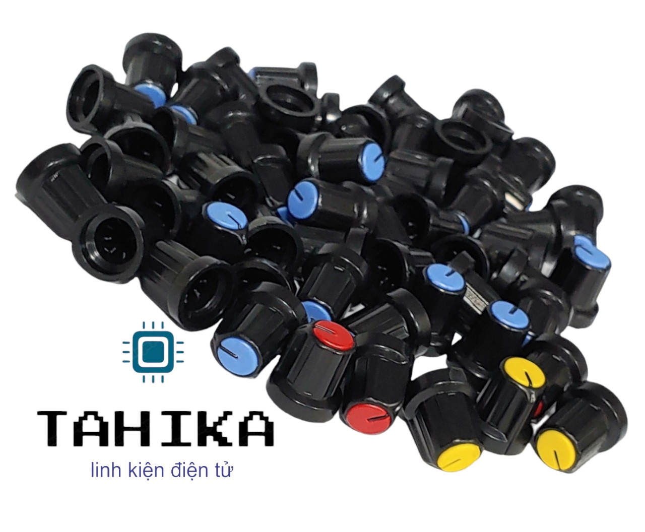 Núm volume chỉnh ampli nhựa - linh kiện điện tử TAHIKA