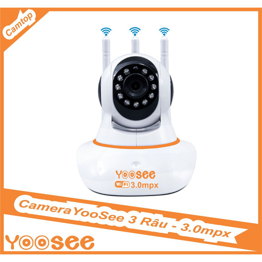 ( CHÍNH HÃNG  ) CAMERA YOOSE 3 ANTEN 3.0 LOẠI CAO CẤP THẾ HỆ MỚI- Camera Wifi- Mạng LAN- Tích Hợp Micro: Nghe Được Âm Thanh Khi Xem HÌNH ẢNH SẮC NÉT FULL HD 1080P-KẾT NỐI KHÔNG DÂY WIFI- CẢM BIẾN HỒNG NGOẠI XEM ĐÊM– dễ dàng cài đặt.2
