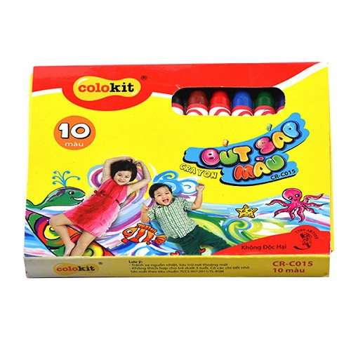 Hộp sáp thiên long 10 màu colokit crc015