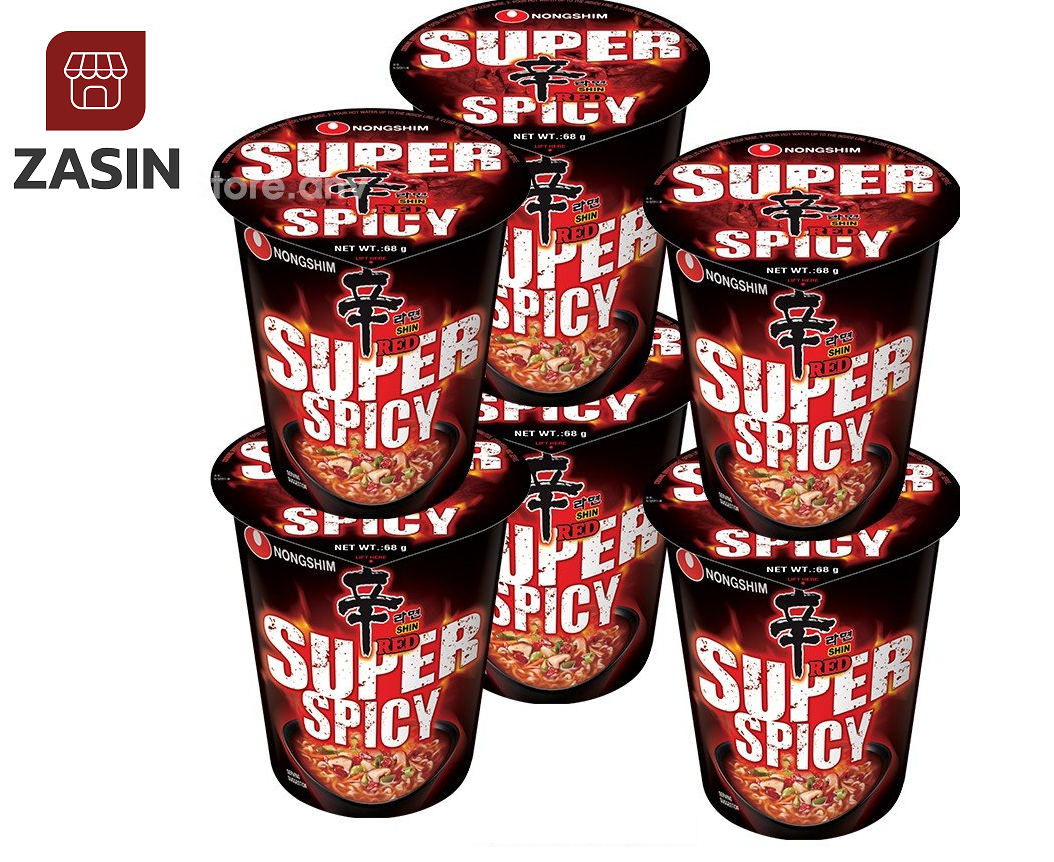 [HCM]Combo 6 ly mì nongshim super spicy siêu cay Hàn quốc