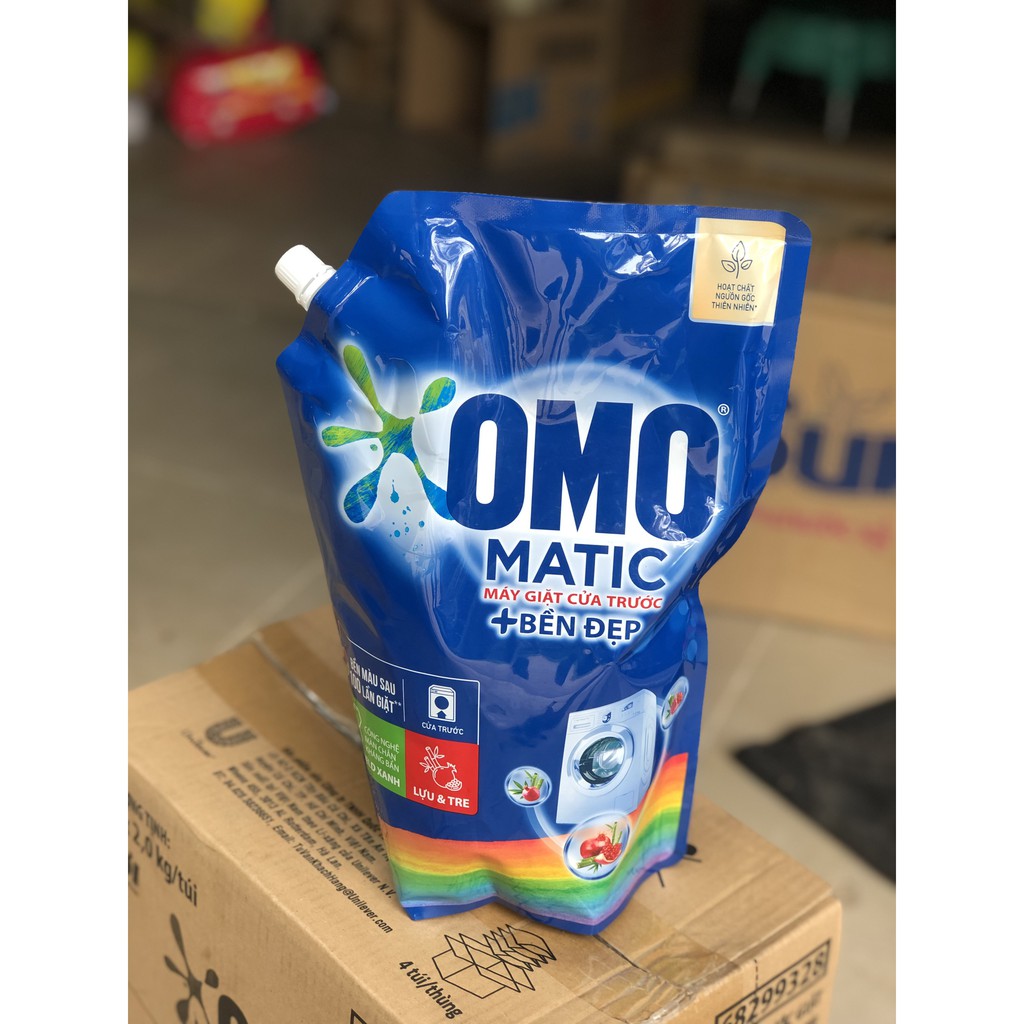 [HCM]Nước giặt OMO Matic Bền Đẹp Cửa Trước Túi 2.0kg