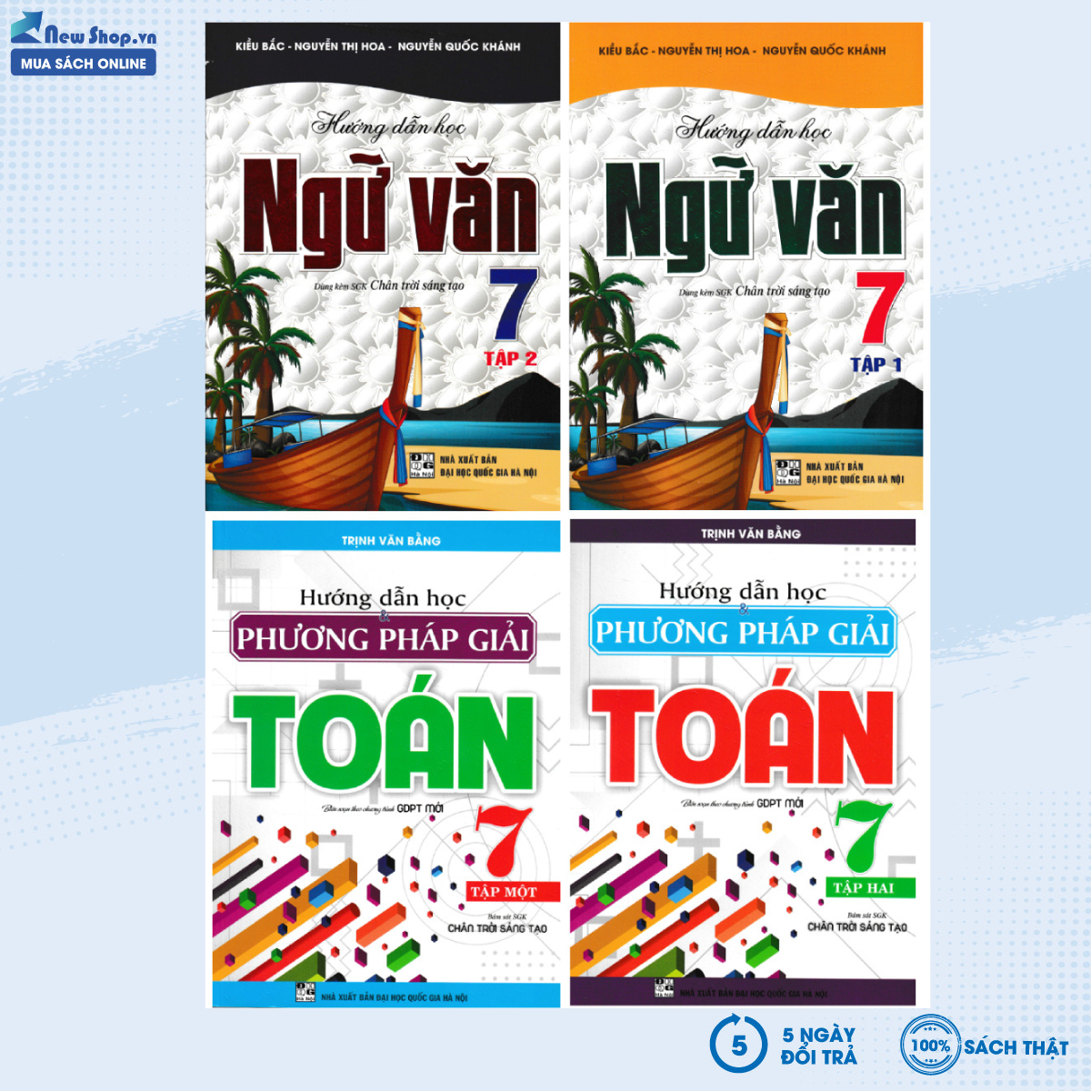 Combo Hướng Dẫn Học Ngữ Văn Lớp 7 + Hướng Dẫn Học & Phương Pháp Giải Toán Lớp 7 (Bám Sát SGK Chân Trời Sáng Tạo) (Bộ 4 Cuốn) - (HA) - Newshop