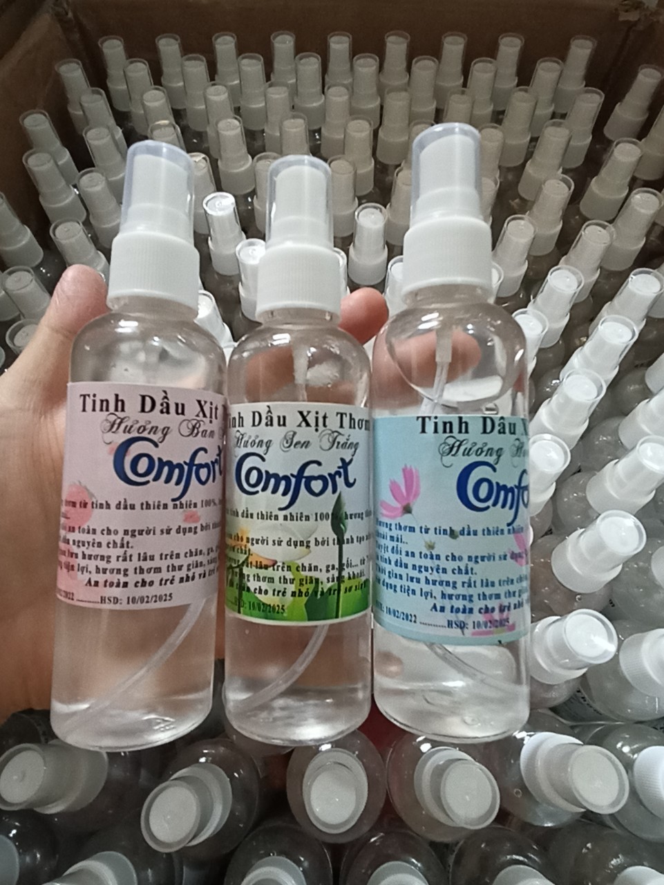 Tinh Dầu Xịt Thơm Quần áo Hương Comfort SET 5 CHAI