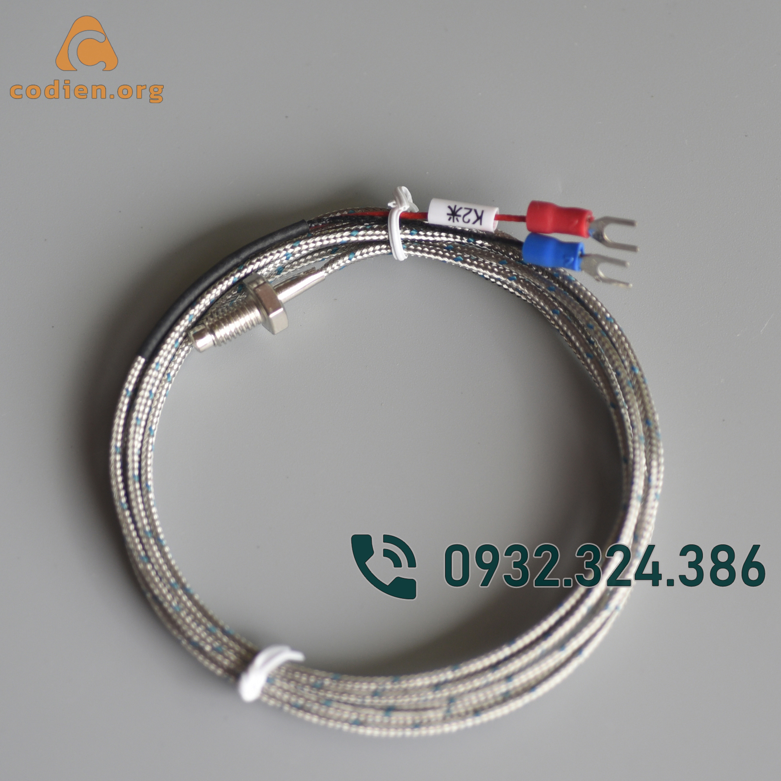 Cảm biến nhiệt độ wrnt-01 ren m6 độ dài dây 2000mm và 3000mm 0-800 độ