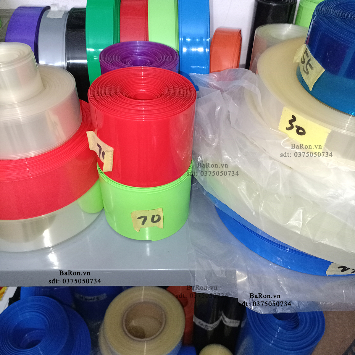Màng co nhiệt pvc làm vỏ pin 18650