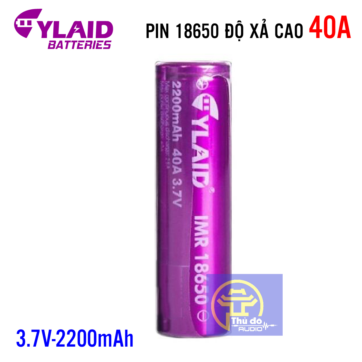 01 Viên Pin Cylaid 2200mah 40a 3,7v dòng xả cao mới 100% ( đơn giá 1 viên)