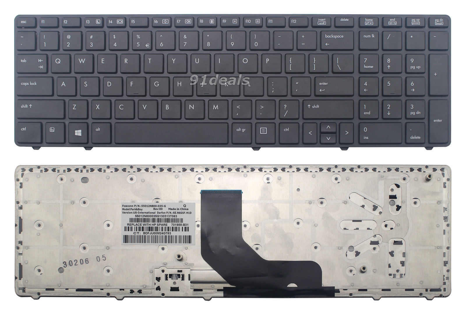 Bàn phím HP EliteBook 8560p 8570p ProBook 6560b 6565b 6570b 6575b