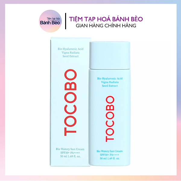 Kem Chống Nắng phổ rộng Thuần Chay Cho Da Nhạy Cảm TOCOBO Bio Watery Sun Cream SPF50+ PA++++ 50ml