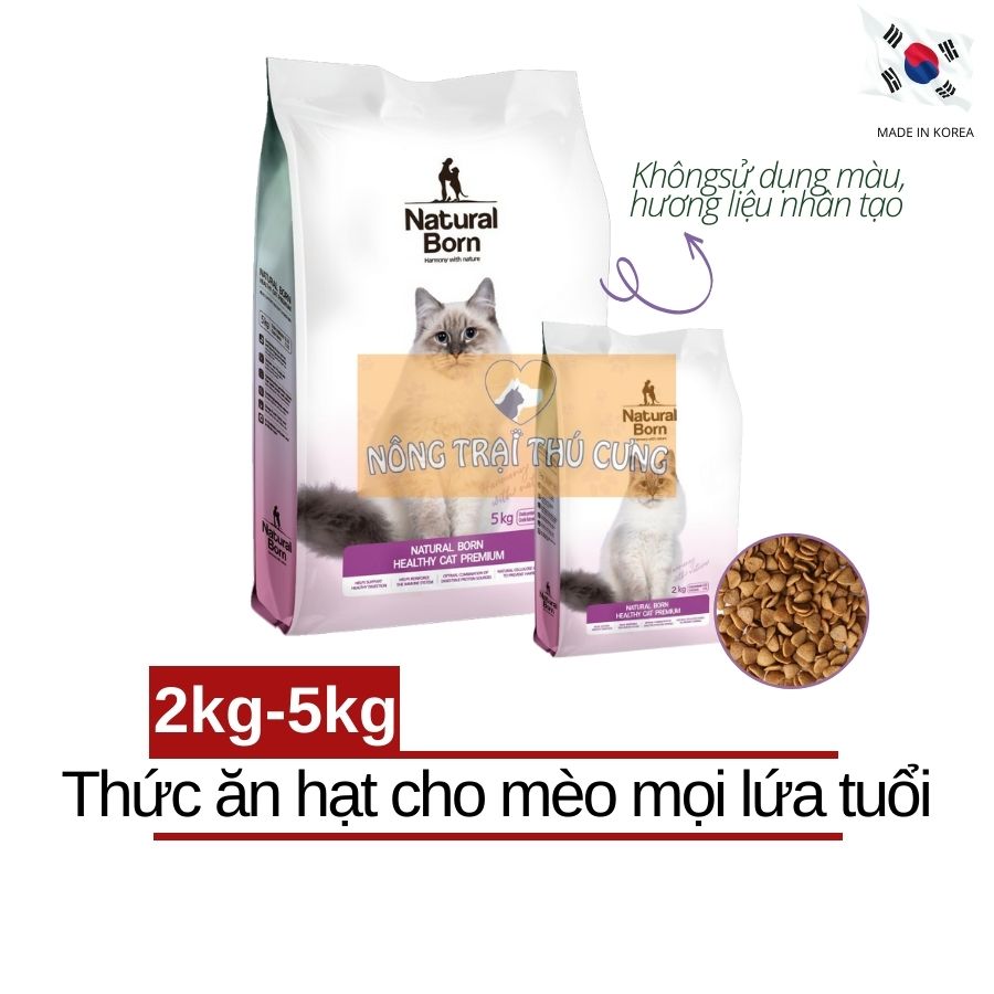 Hạt natural born cho mèo mọi lứa tuổi -