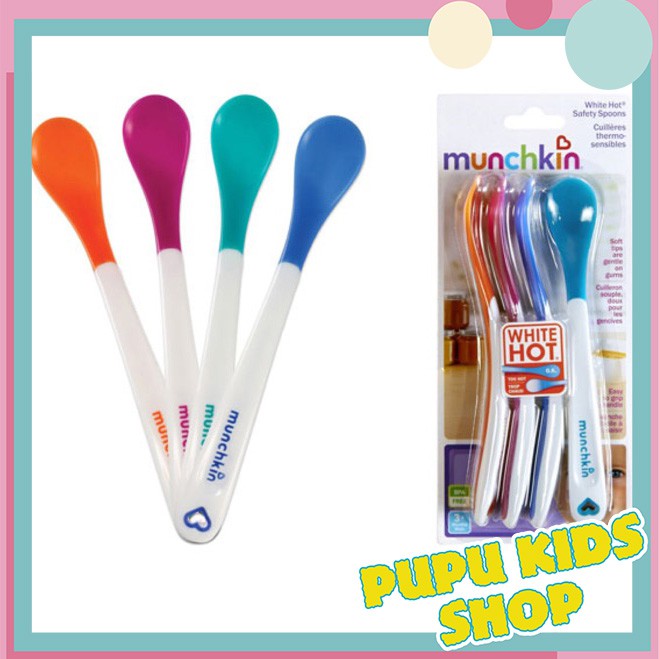 Muỗng ăn dặm báo nóng munchkin cho bé pupu kids shop
