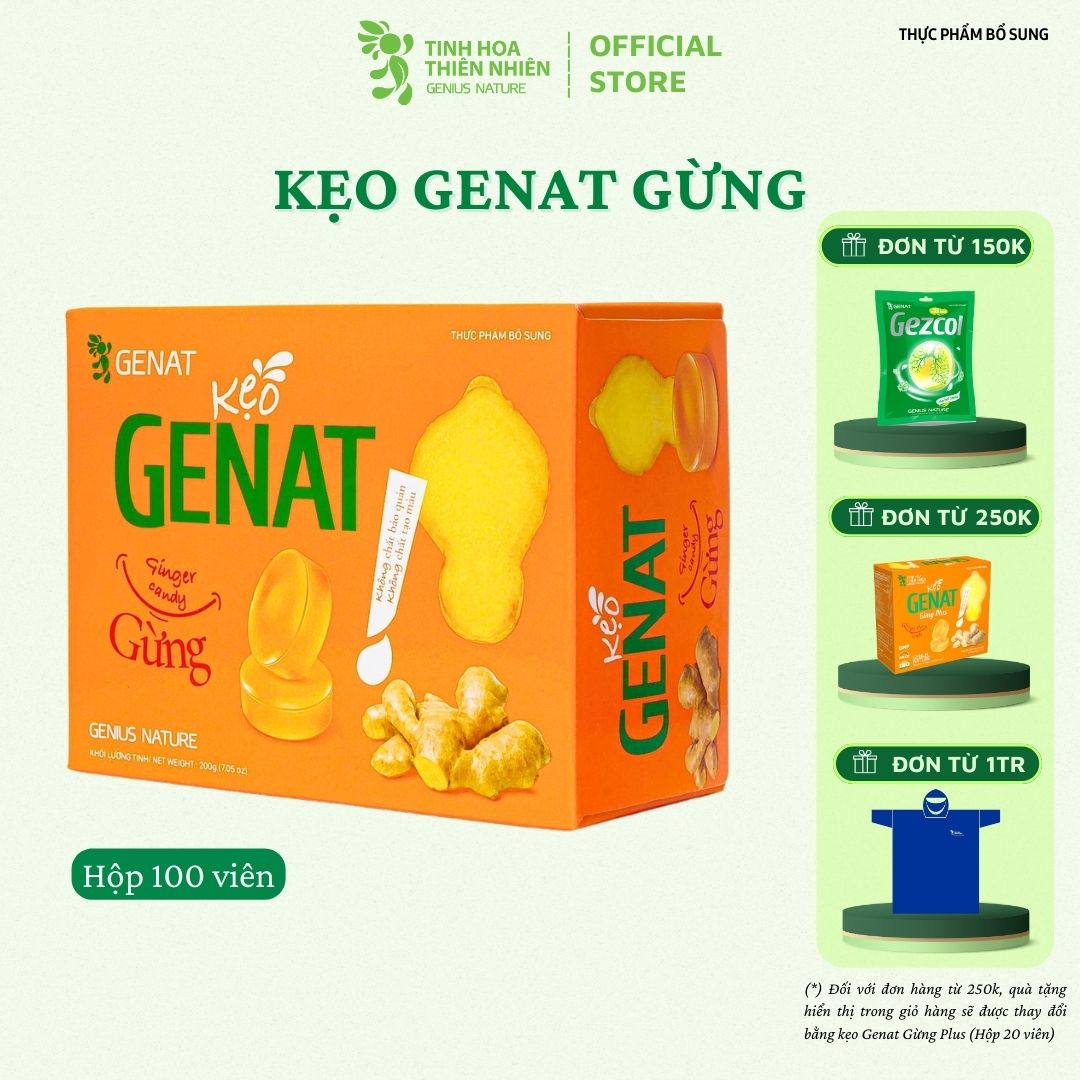 Kẹo gừng genat - genat - tinh hoa thiên nhiên