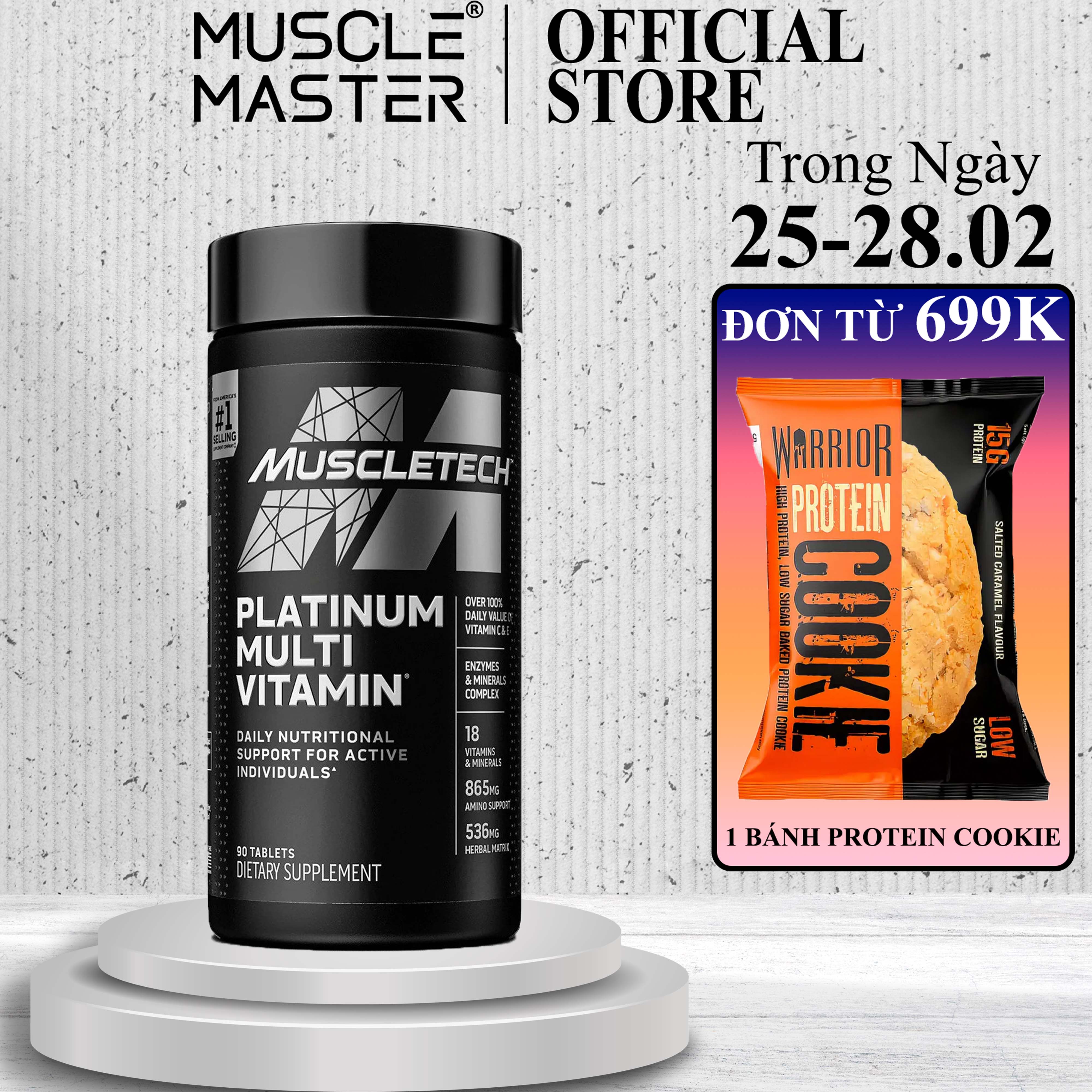 Viên Bổ Sung Vitamin Và Khoáng Chất Tổng Hợp Platinum Multivitamin 90 Viên