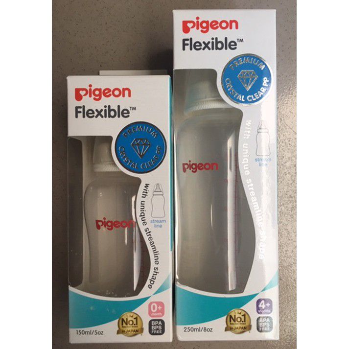 Bộ 2 bình sữa pigeon Flexible 150ml và 250ml