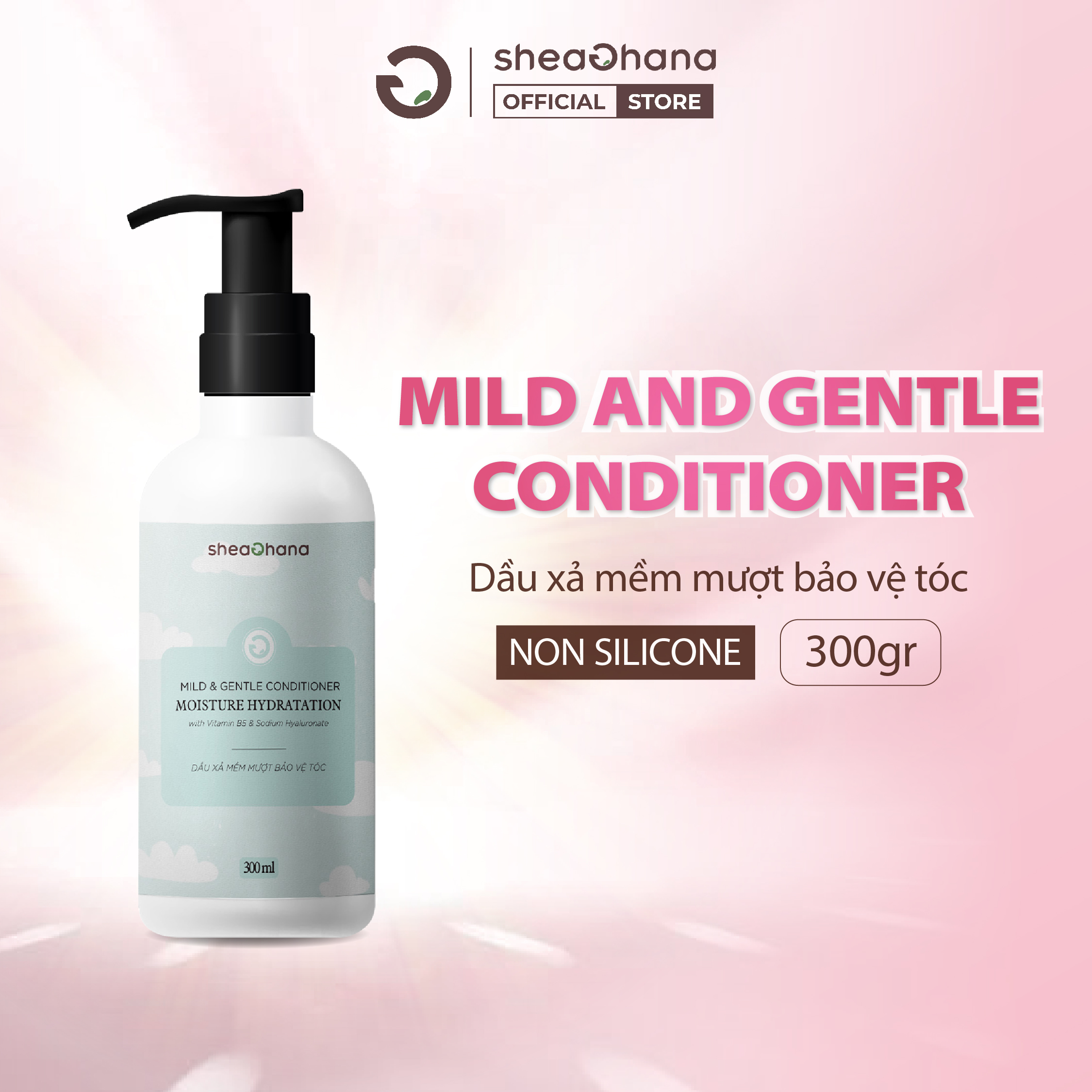 Dầu xả mềm mượt bảo vệ tóc SheaGhana Mild And Gentle Conditioner 300ml