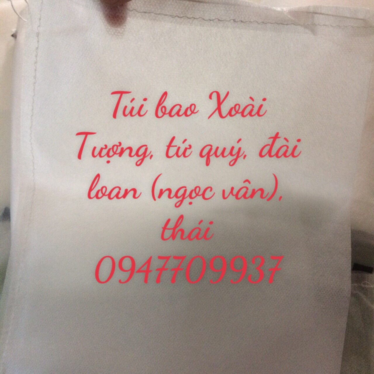 100 Túi vải không diệt dày bao XOÀI Tượng, tứ quý, xoài đài Loan , thái rất chắc kích thước 30cmx21cm