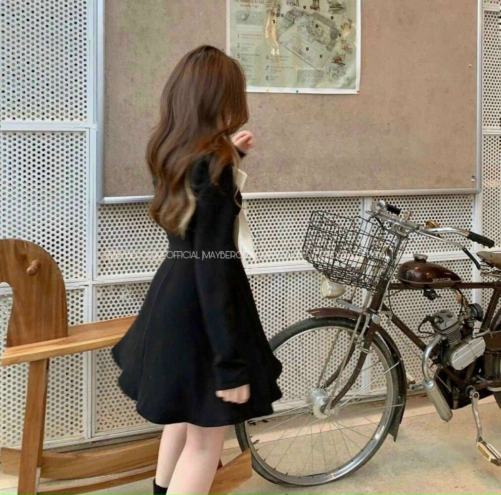 [HCM-CHUYÊN SỈ & LẺ THỜI TRANG] ĐẦM TIỂU THƯ THẮT NƠ TAY DÀI DỄ THƯƠNG THỜI TRANG DỰ TIỆC