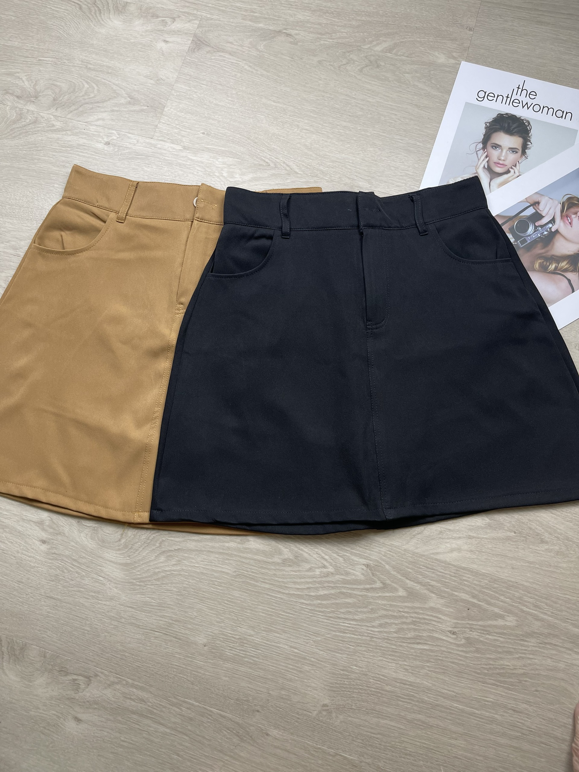 Bigsize - chân váy kaki form chữ a năng động