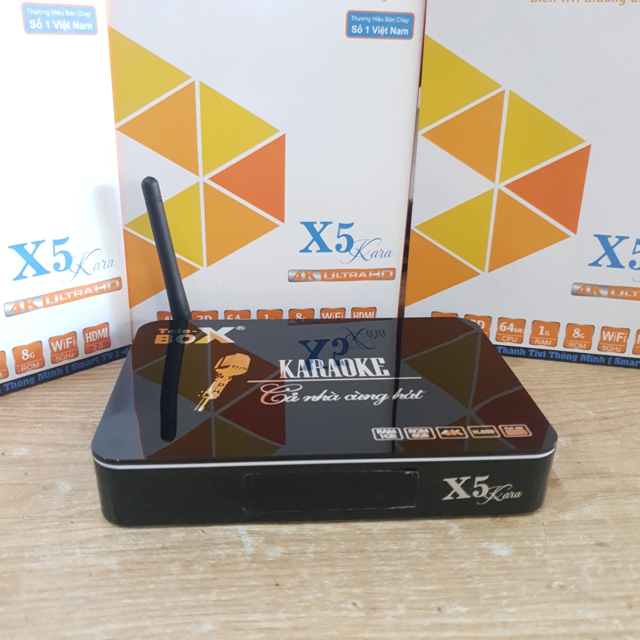 Tivi Tele Box X5 Plus 4K new - MIỄN PHÍ 300 KÊNH HD - 20.000 Phim HD - 36.000 Karaoke