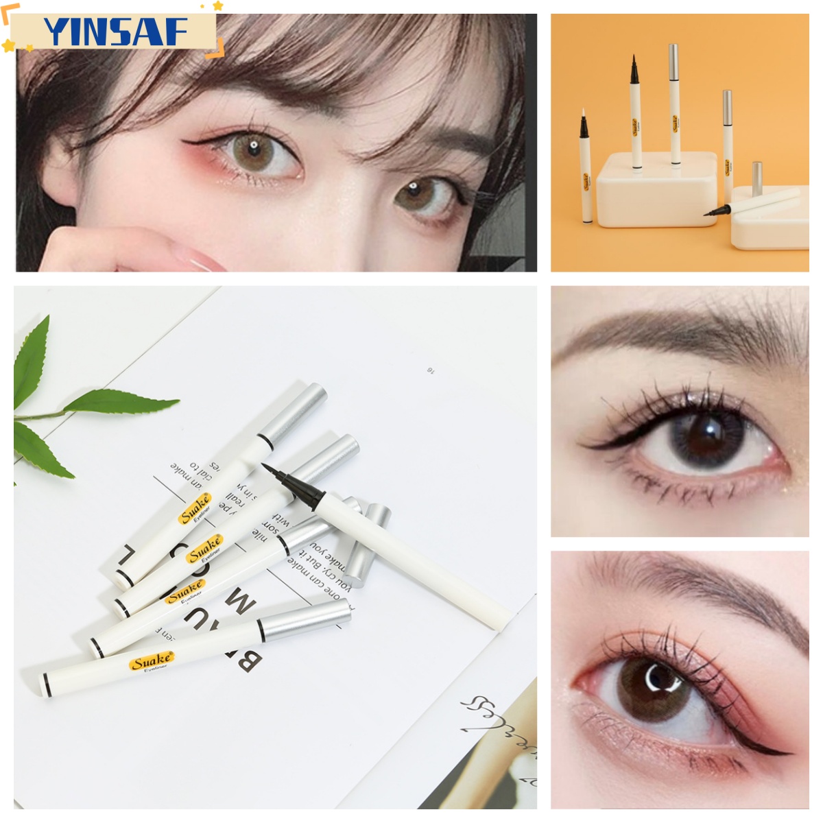 🌸Bút kẻ mắt Suake kháng nước bền màu dạng lỏng YINSAF🌸