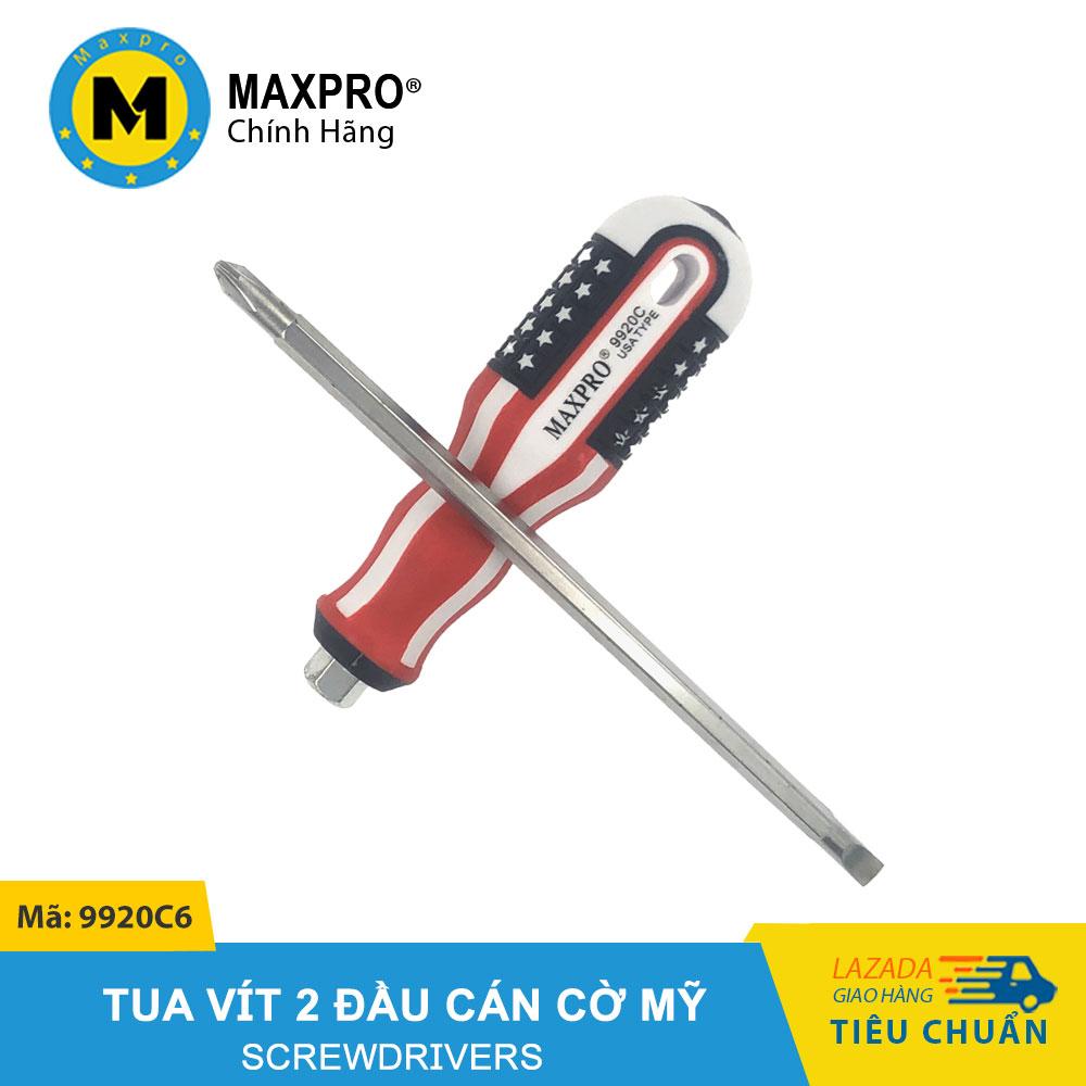 [HCM]Tua Vít 2 Đầu Có Từ Tính Cán Cờ Mỹ MAXPRO Kích Thước 6x100mm 6x150mm 6x200mm - 9920C6