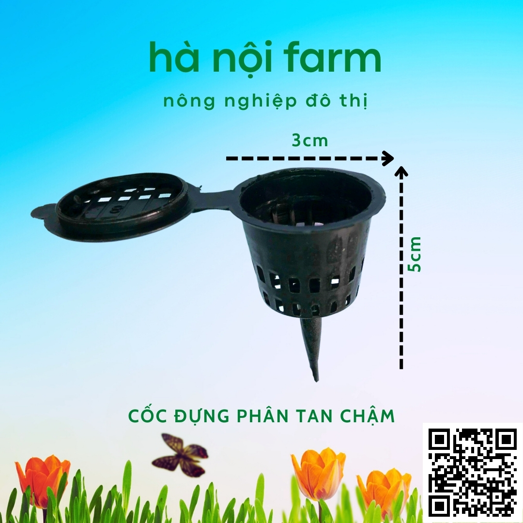 Giọ đựng phân, cốc đựng phân tan chậm - 1 cái