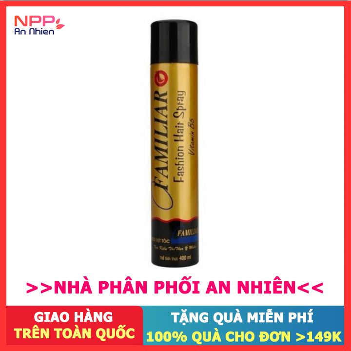 Keo xịt tạo kiểu tóc Familiar chai 400ml