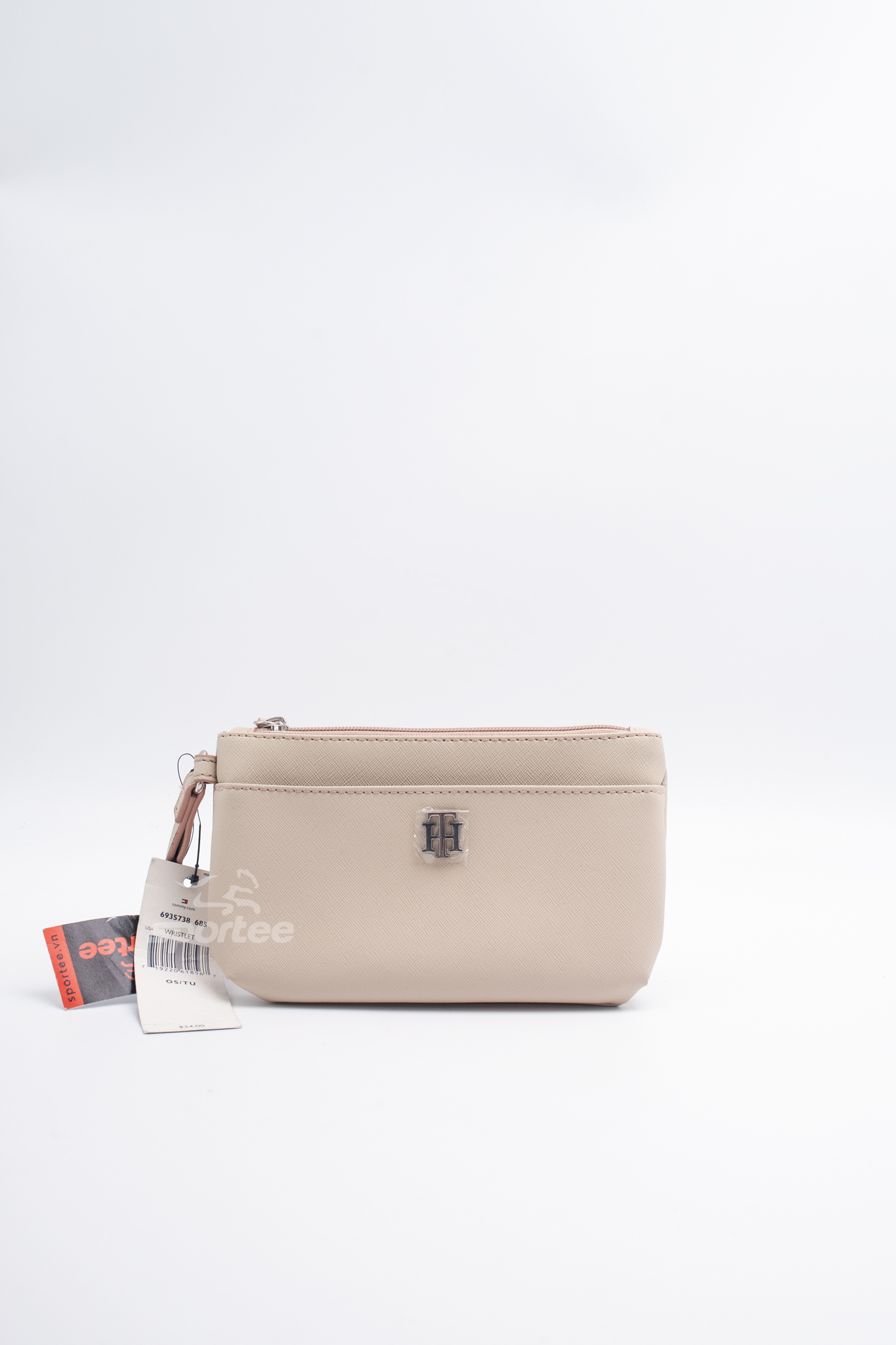 Ví thời trang chính hãng Tommy Hilfiger Womens Crossgrain Wristlet