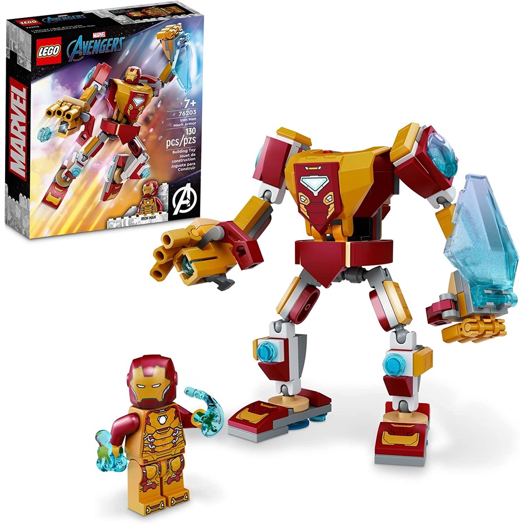 Lego superheroes - chiến giáp người sắt iron man - 76203 - đồ chơi lắp ráp lego playset cho trẻ em, tuổi 7+