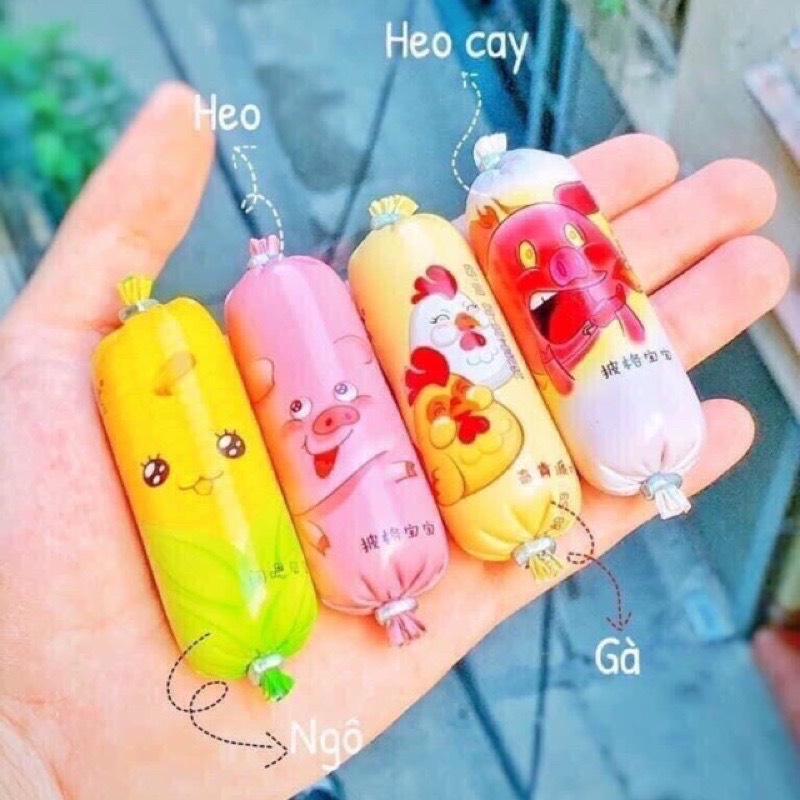 Xúc xích mini 4 vị cute