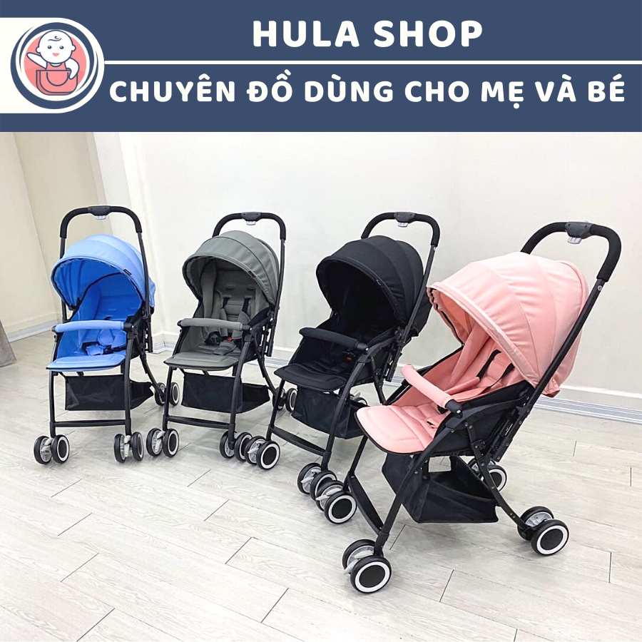 Xe đẩy gấp gọn 2 chiều 3 tư thế cho bé VOVO TRAVEL - Tặng kèm màn chống muỗi + chiếu điều hoà