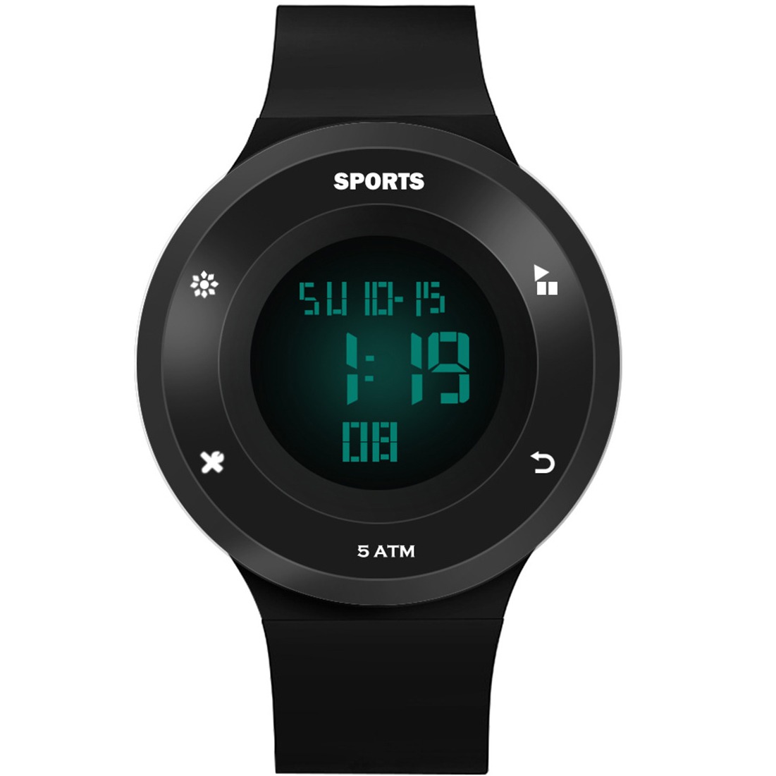 Đồng hồ Nam và nữ Kw7020 - Đồng hồ điện tử SPORTS cá tính dây silicon cao cấp đầy đủ các chức năng xem giờ , báo thức, lịch tuần, đồng hồ bấm giờ thể thao