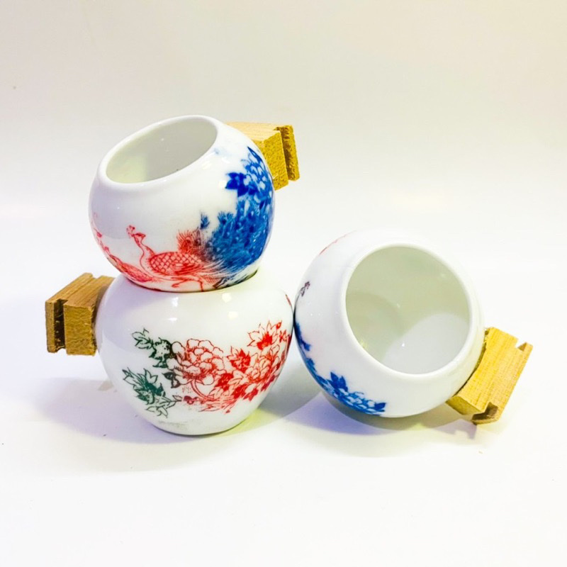 Cóng sứ cho chim chào mào, chích choè giá rẻ. Phụ kiện lồng chim Quang Tuân