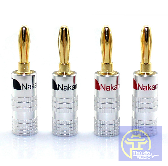 04 cái Jack Loa bắp chuối Nakamichi Đồng Nguyên Chất