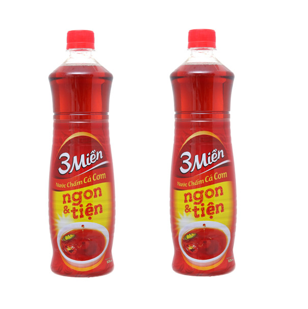 Combo 6 chai nước mắm cá cơm 3 miền 1000ml
