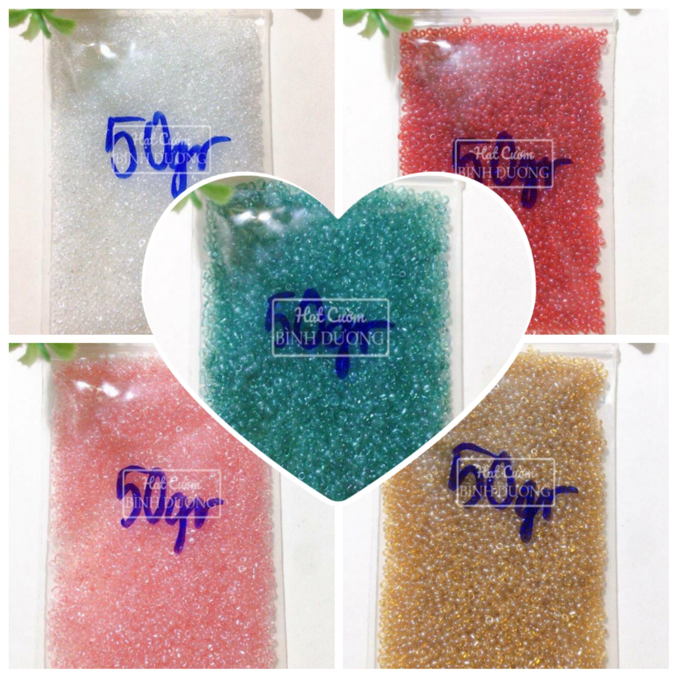 7000 HẠT CƯỜM TẤM TRONG NHIỀU MÀU SẮC ĐẸP KHOẢNG 50GR