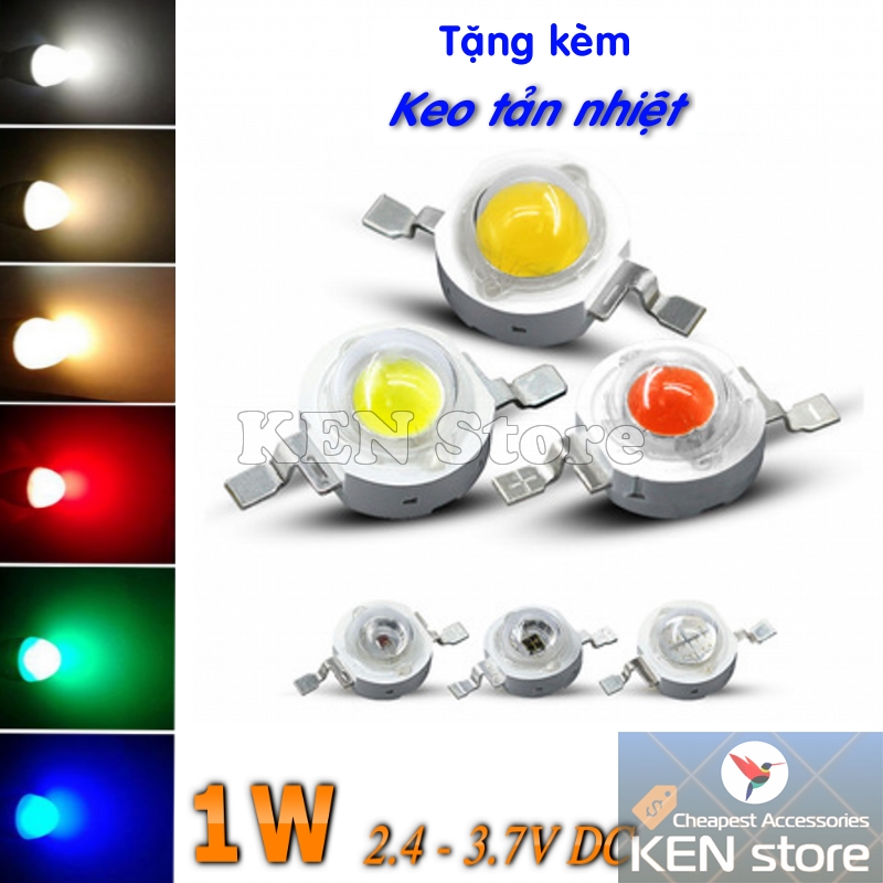 Bộ 5 bóng led luxeon 1w epistar