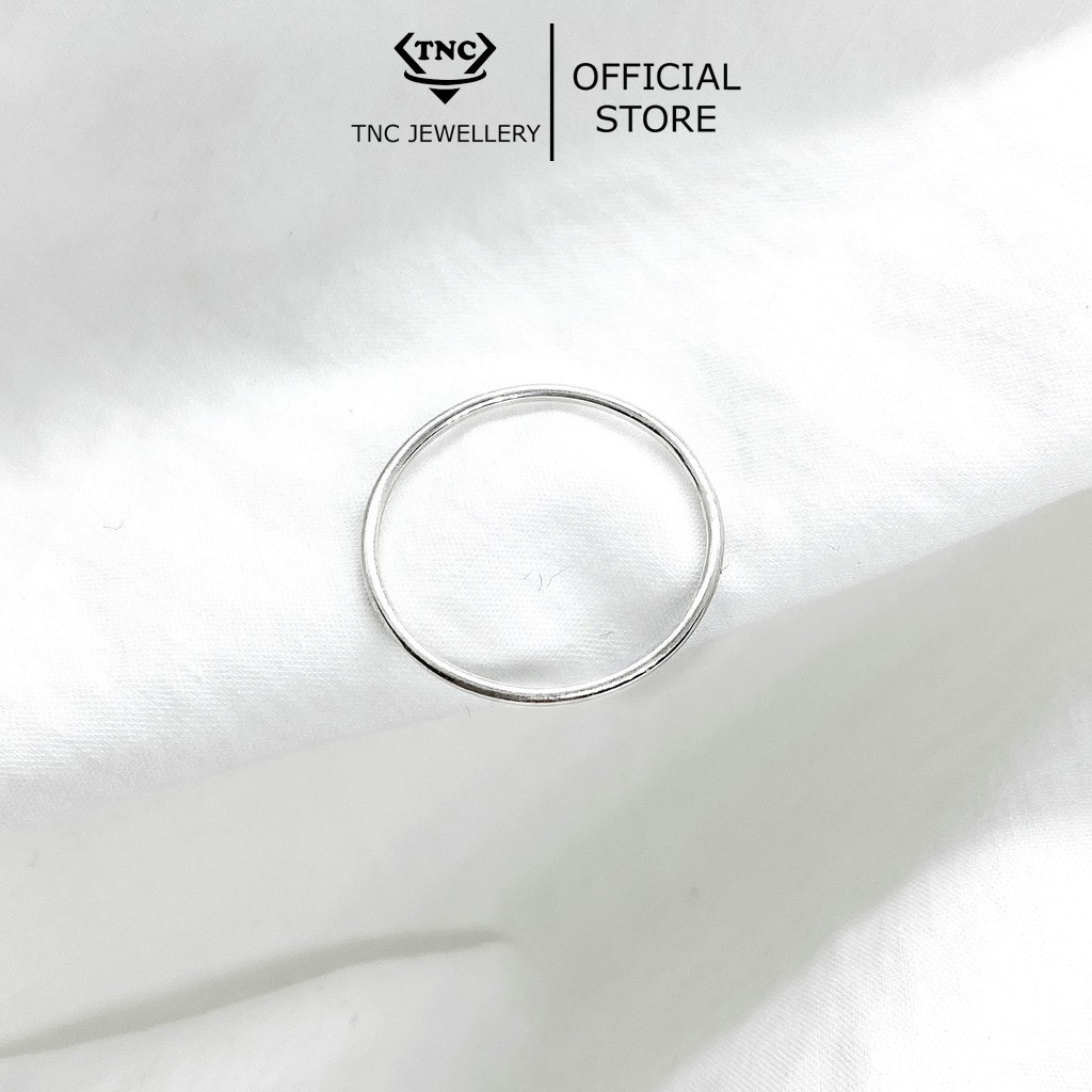 Nhẫn nữ trơn bạc ta -Trang sức TNC Jewellery