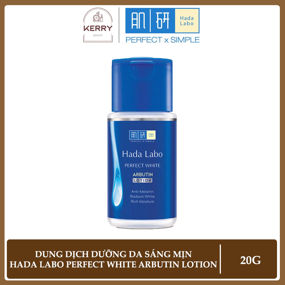 Dung Dịch Hada Labo Dưỡng Da Sáng Mịn Ẩm Mượt Perfect White Arbutin Lotion 20ml