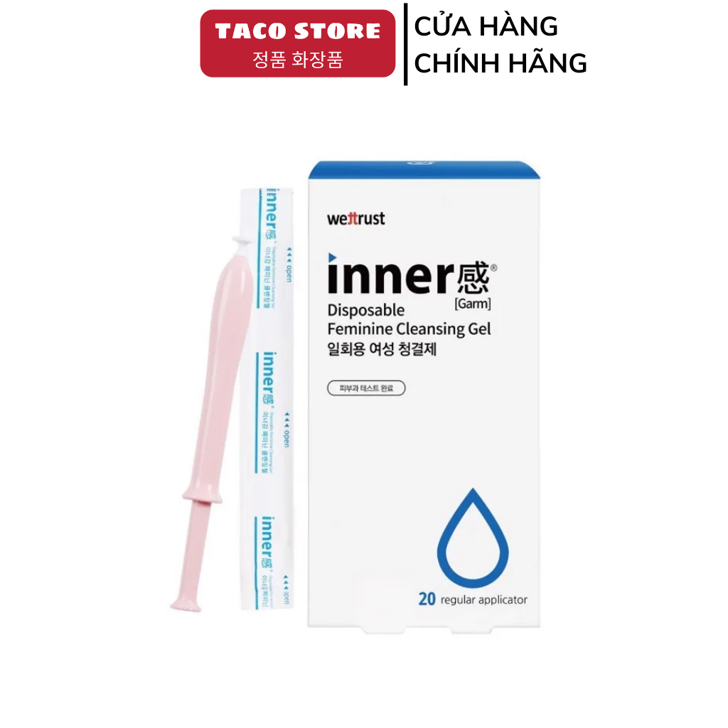 Hộp 20 Inner gel Vệ Sinh Vùng Kín Dạng Gel WETTRUST INNER GARM Disposable