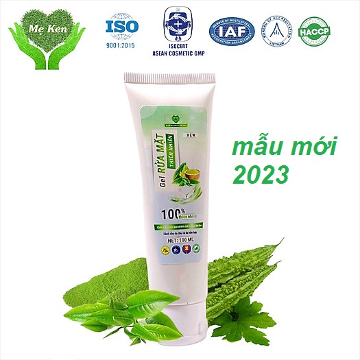 Sữa rửa mặt khổ qua và tinh chất trà xanh mẹ ken 100ml