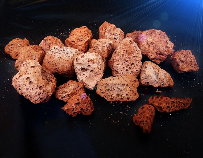 Nham thạch đỏ loại một siêu nhiều lỗ (túi 500g)