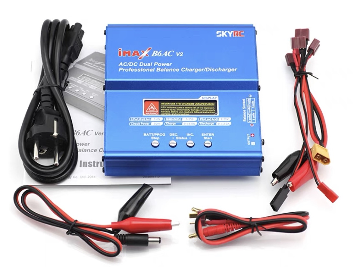 Bộ sạc imax b6 ac v2 chính hãng skyrc sạc cân bằng và đo dung lượng pin, ắc quy...