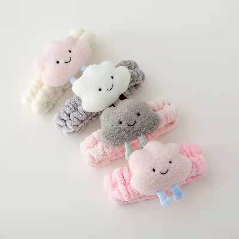 Băng đô nam, nữ rửa mặt makeup trang điểm hình đám mây phong cách hàn quốc cực cute mẫu mới nhất