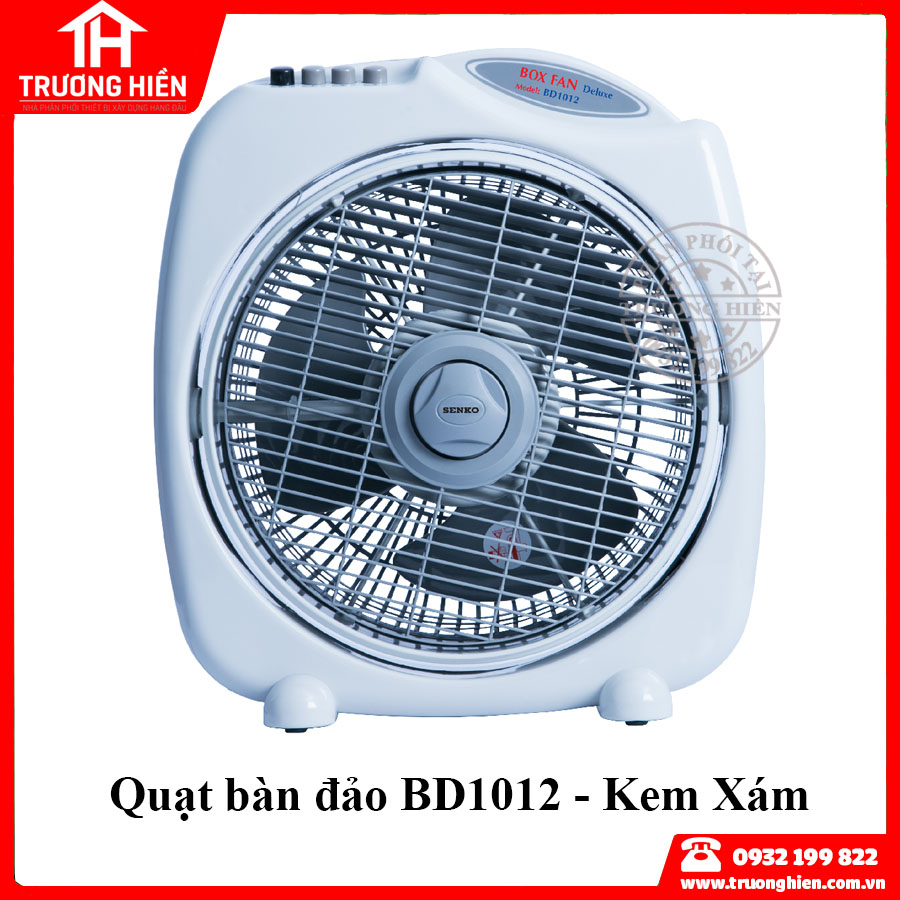 Quạt để bàn đảo 3 tắc senko bd1012- công suất 47 w- hàng chính hãng - giao màu ngẫu nhiên
