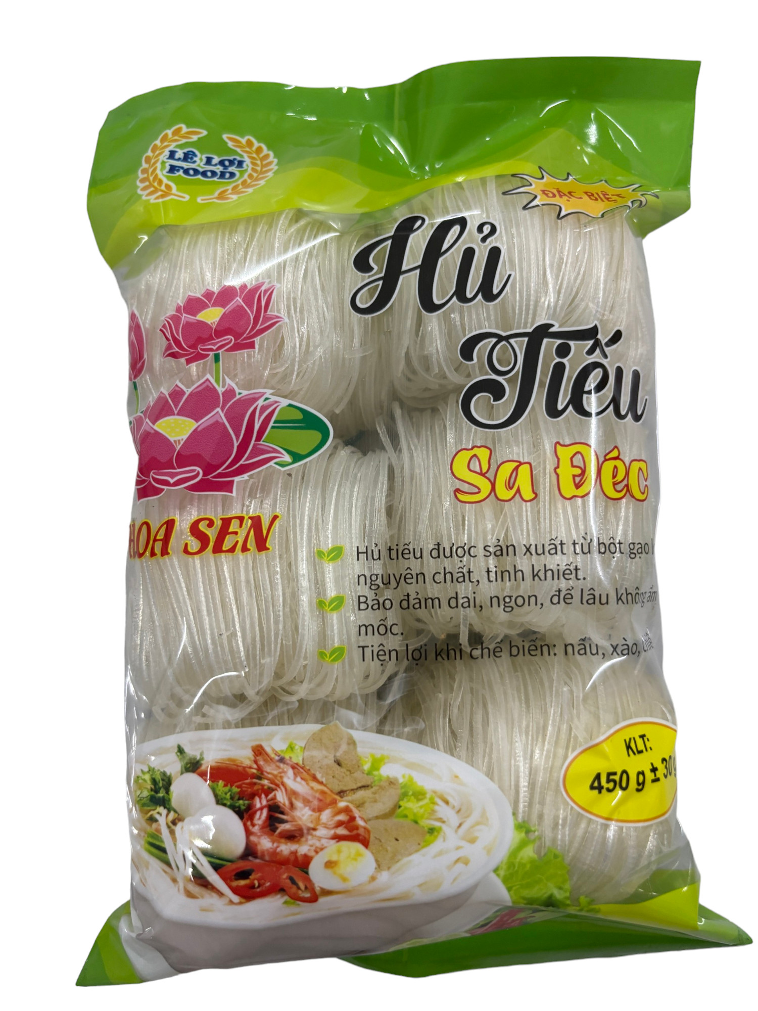 Combo 02 gói hủ tiếu khô Sa Đéc - mỗi gói 450g - Thực phẩm Hoa Sen