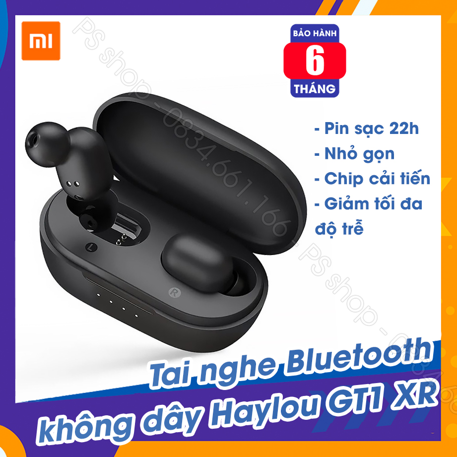 [Mã ELMAR31 Giảm 10%] Tai nghe không dây bluetooth Haylou GT1 XR - Siêu nhỏ gọn - Phù hợp cho game thủ - Nghe gọi đàm thoại rõ nét - Độ Trễ Giảm Tuyệt Đối - Không bám dính nước và mồ hôi [Bảo hành 6 tháng chính hãng]