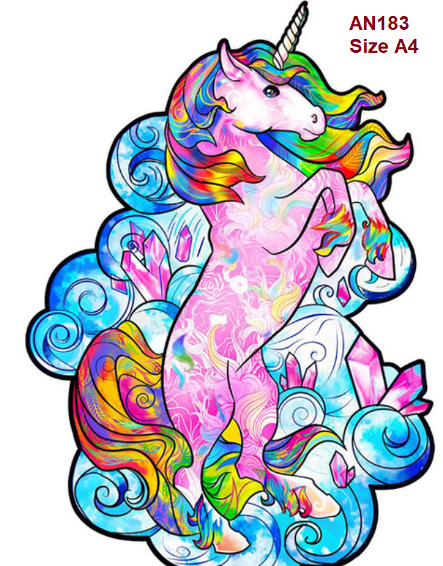 Tranh ghép hình kỳ lân Pony - Gỗ