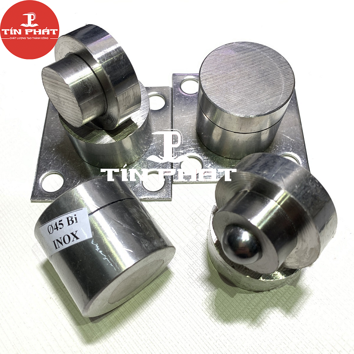 Bản lề cối xoay cửa cổng chịu lực - Chất liệu Inox 201-Ø45 (Bộ 4) - Dùng cho cửa 2 cánh