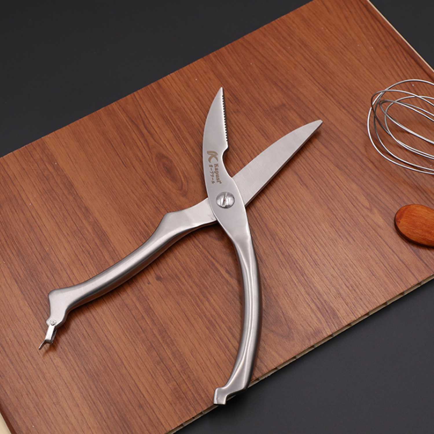 Kéo cắt gà NHẬT cắt xương gà chuyên nghiệp sạch sẽ không han rỉ - kéo nhà bếp đa năng